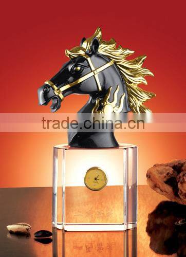 Factory Custom Plated Gold Metal Of Horse Trophy