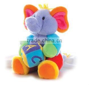 wholesale baby educational toys/baby elephant stuffed toy