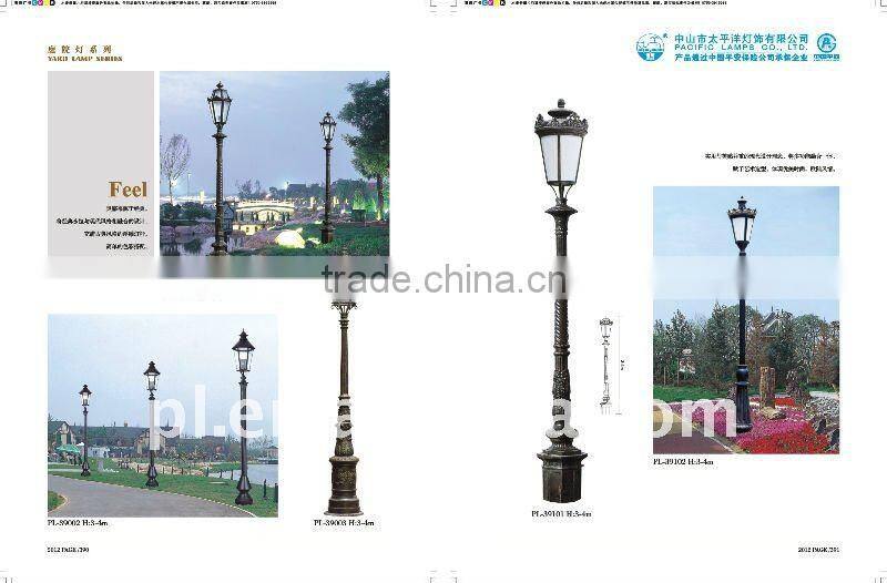 Outdoor LED garden lamp with steel or aluminum material