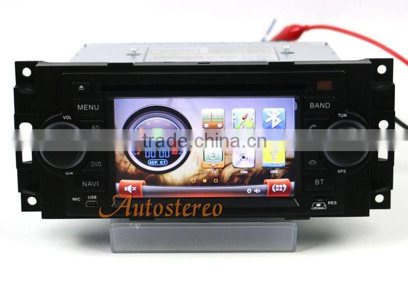Wince CE6.0 Car Multimedia GPS Navigation System For Jeep Dodge Chrysler car DVD Player video car stereo With Radio 3G BT TV