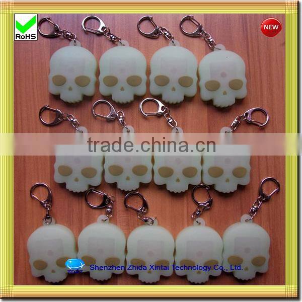 football shape silicone led keyrings wholesale