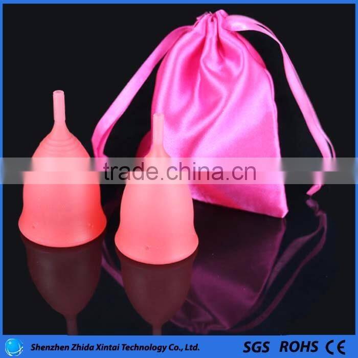 100% FDA silicone menstrual cups period cup for lady menstruation