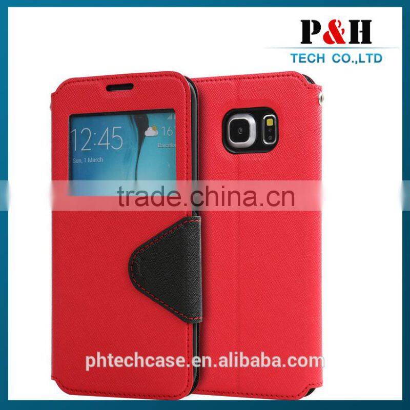 Standable leather case for Lenovo S820