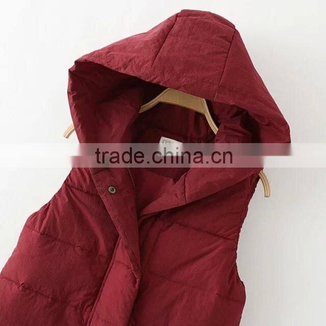 woman clothing contemporary hooded jacket cotton vest