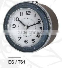 High quality classic round alarm clock with a nightlight function