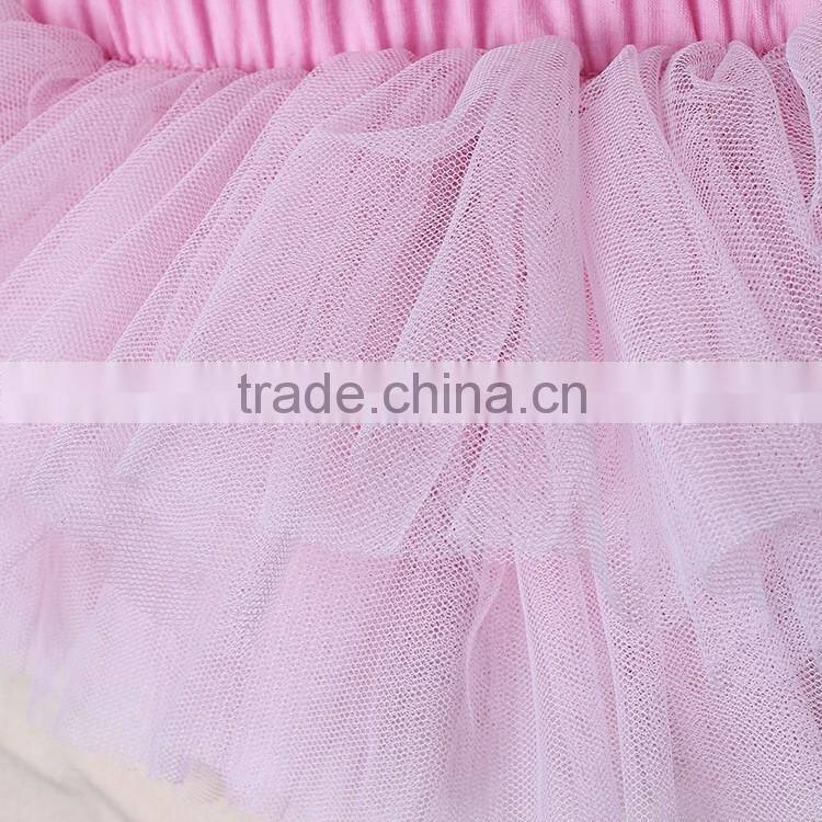 crown pink romper skirt wholesale baby girl clothes set