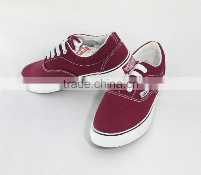 2016 Factory Direct Wholesale Cheap Fashion Style Vulcanized Canvas Shoes