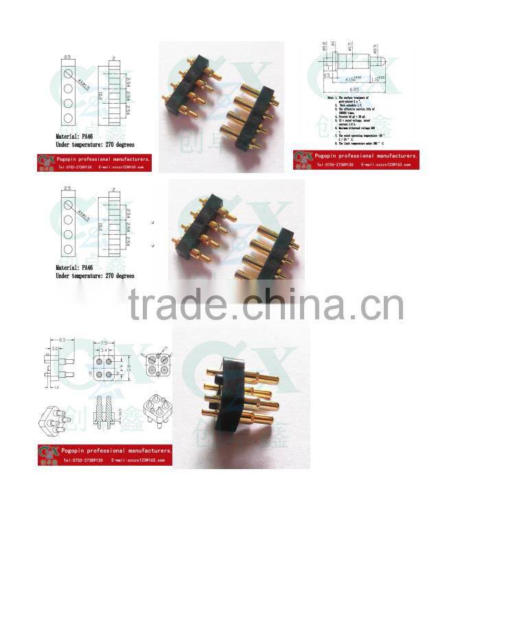 4pin connector test pin connector pogo pin battery connector