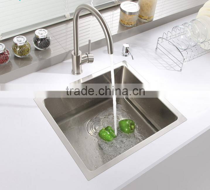 Kitchen furniture American Canada hot sales undermount single handmade kitchen sink with cupc certififcation