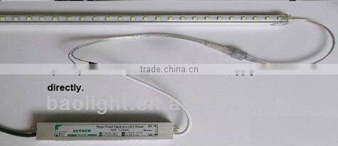 china ebay rigid led strip 5050smd led lights for glass shelf with DC connector