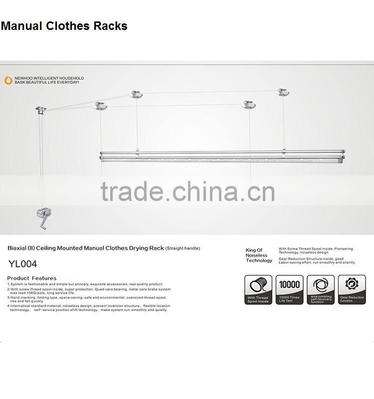 Aluminum Adjustable Style Manual Clothing Drying Rack