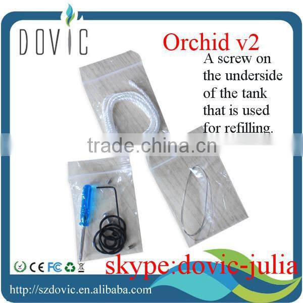 improved orchid v2 rda atomizer with a screw on the bottom of the base