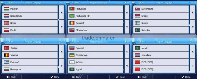 Free newest world map Waterproof 4.3" motorcycle gps navigation system