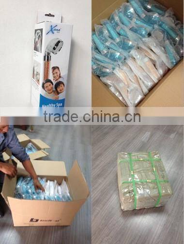 Filtered Hand Held Shower Head Filtration, High Pressure Rainfall Spa Water Saving, Negative Ionic Ion Flow Filter Handheld Show