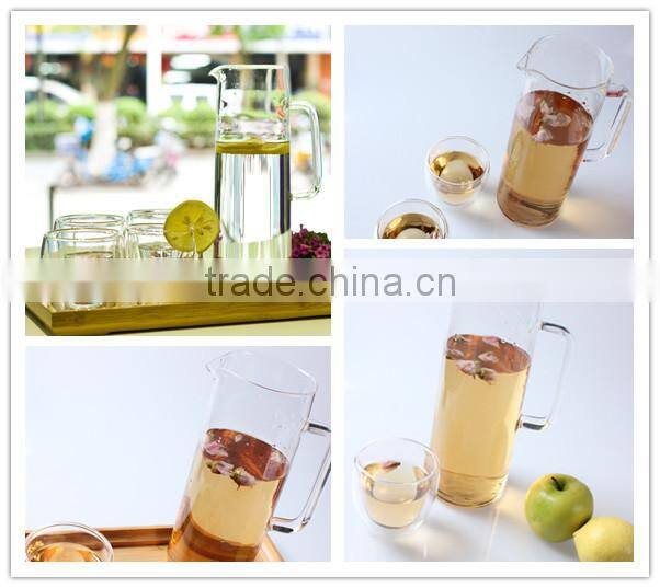 1.4L Heat Resistant Handcrafted Pyrex Water Glass Pitcher/Jug/Jar Wholesale