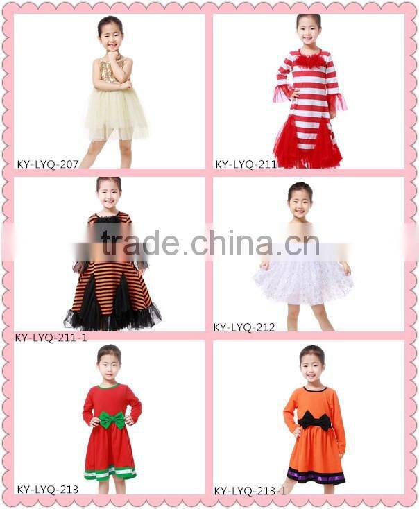 2016 kaiya skirt e-commerce firm green shirt and red pant suit for 2-6 year old child