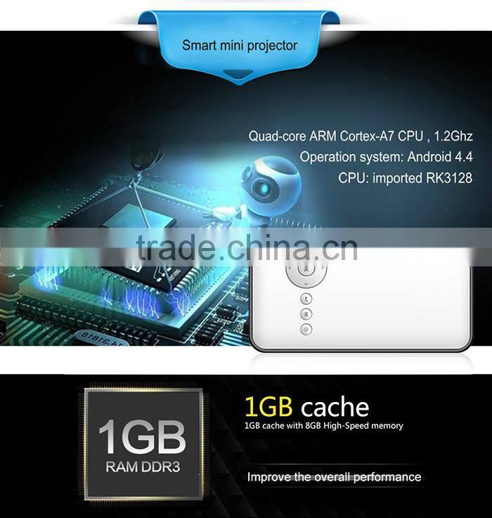 1080P Android DLP Full HD Mini LED Projector for Smartphone with Wifi Miracast