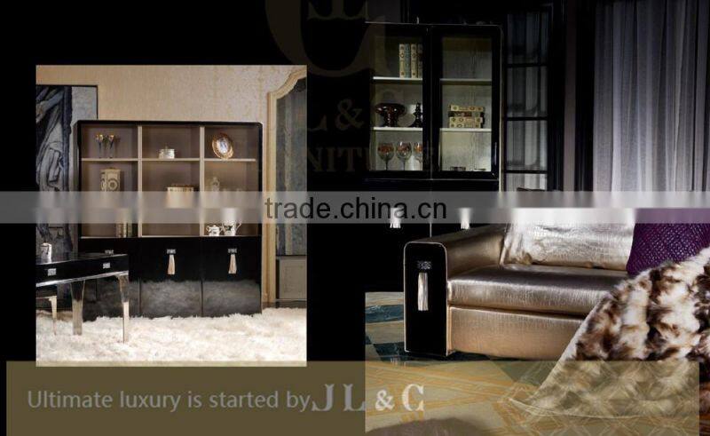 Living Room Furniture Sectional Sofa Full Grain Leather Sofa From JL&C Luxury Home Furniture New Sofa Designs
