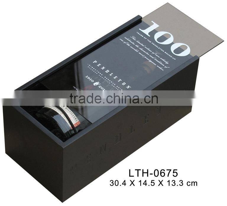 Fashion High Quality wooden wine bottle packaging box