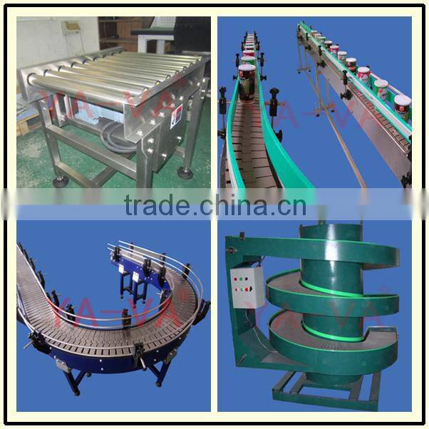 90 degree chain conveyor belt system line