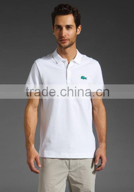 fashion white polo T-shirt for men wholesale (JX40010)