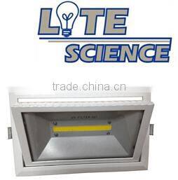 40W Customize rectangle COB 45 degree rotated shop downlight