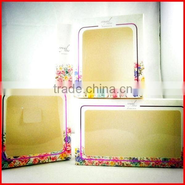 Clear Window Cosmetic Ivory Board Box Packing Wholesale