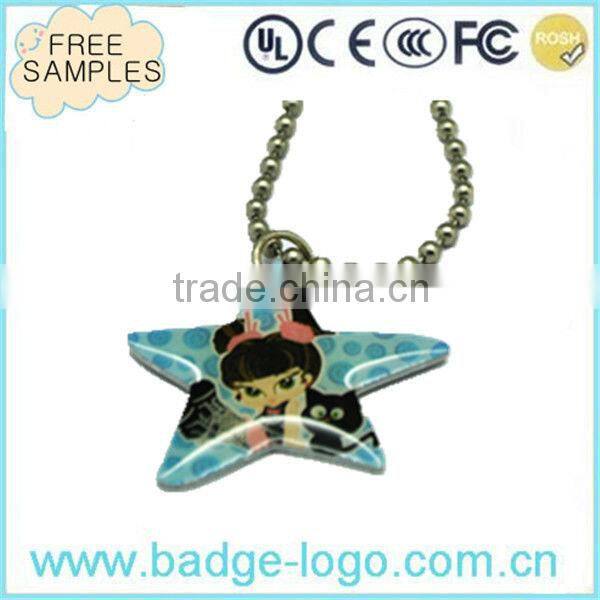 wholesale custom metal wing pendant