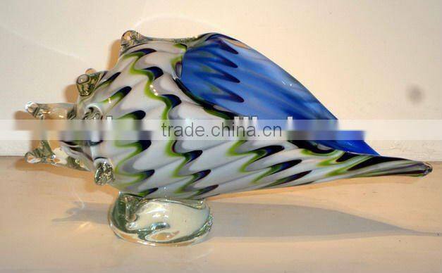 glass conch shell and art glass table decoration xo-2010015A and art glass home decoration and sea snail