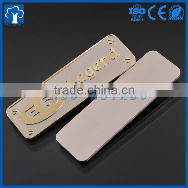 custom metal factory custom metal stamping name plate