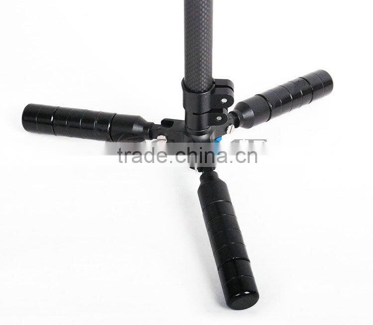 S63C 63CM Foldable Mini Handheld Carbon Fiber Steadycam Camera Stabilizer