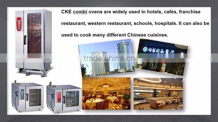 2016 Professional Steaming Baking Oven 10 Trays Memory Program Electric Combi Steamer