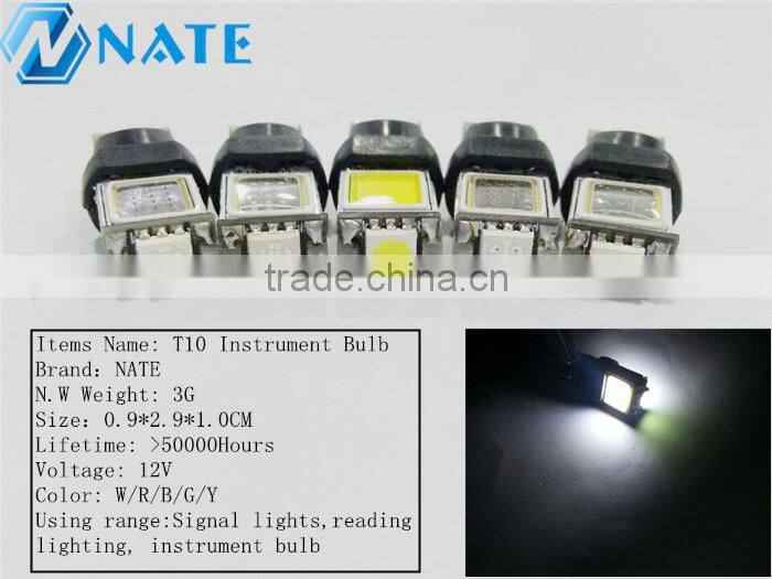 2014 New Products T10 Canbus COB With 5050 Canbus Led Lighting