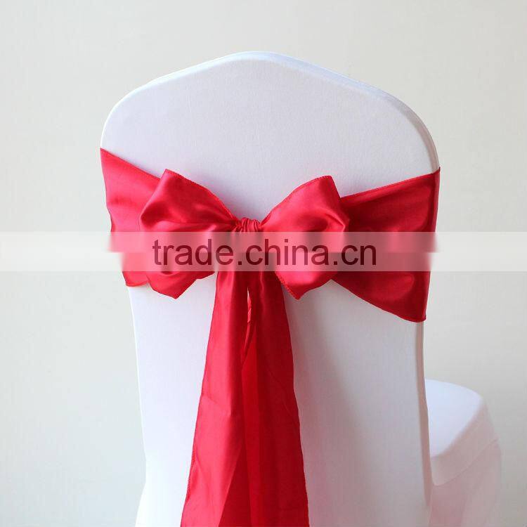 Factory Sell Satin Chair Sash 18*275CM/Satin Chair Cover Sashes For Wedding and Banquet