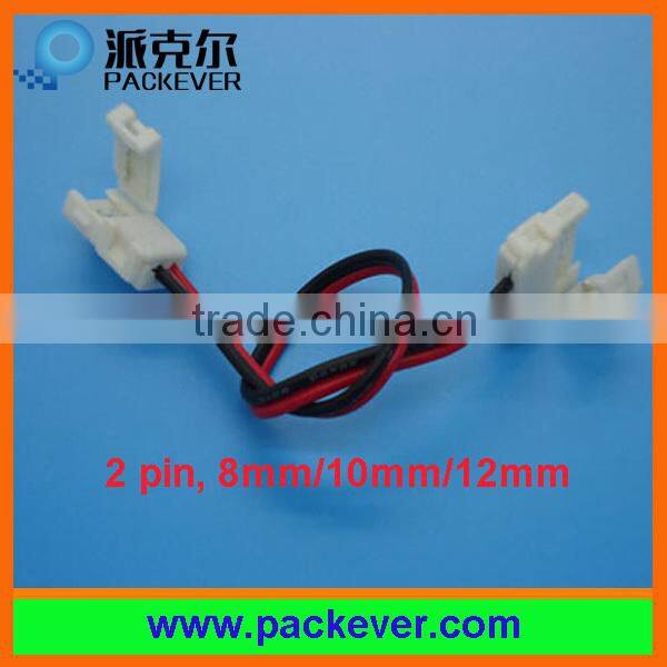 X shape 2 pins 12mm LED strip connector, solder free, fast connection