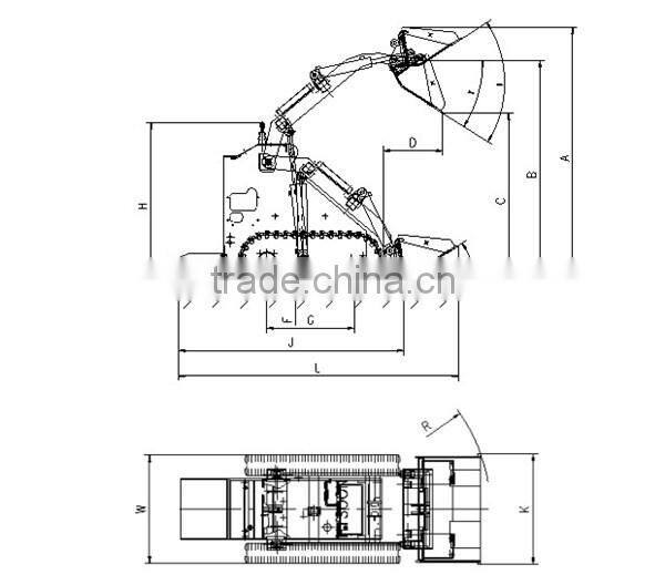 mini skid steer loader 4 in 1 bucket