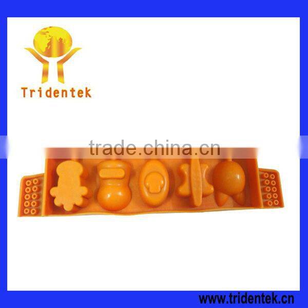 Promotion silicone ice cube tray with letters