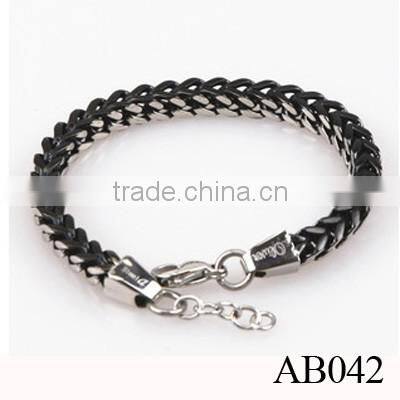 Stainless Steel Chain Charm Bracelet Leather Bracelet For Women/925 Silver Bracelet