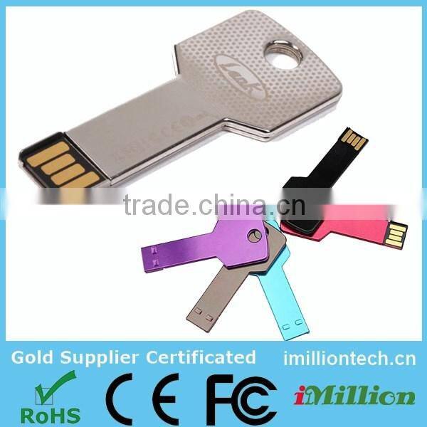 Metal case USB Memory Drives, car key shape usb flash drive, metal key shaped