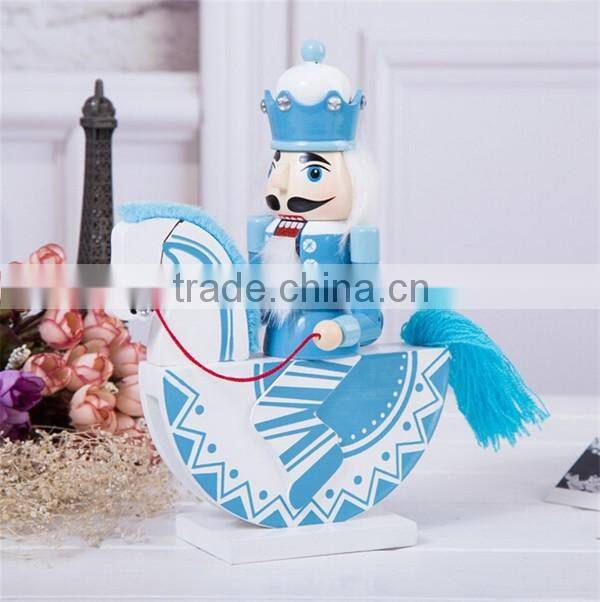 Wooden craft nutcracker christmas decorating