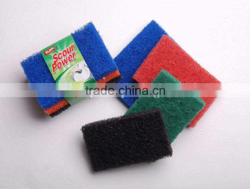 Nylon scouring pad for hard jobs