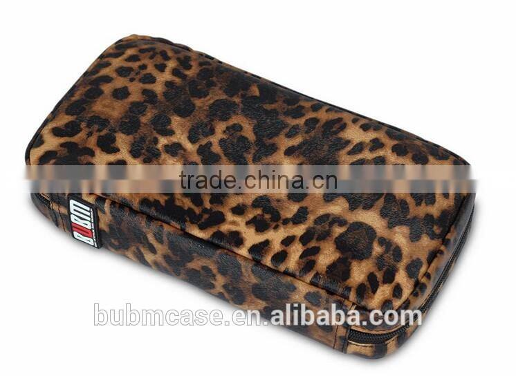 64 Capacity Leopard Grain PU Leather Cover CD DVD Bag CD DVD Storage Bag CD-ROM Package Car Disc Package