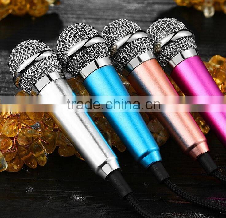 Microphone manufacturers hot selling mobile phone karaoke sing microphone mini mobile phone microphone