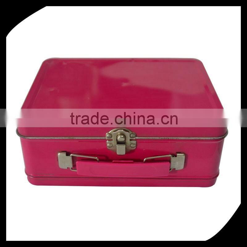 wholesale elegant handbag shaped tin box/handbag samll rectangular custom tin lunch box