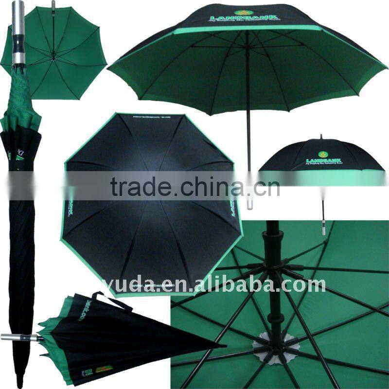UV protection advertising big golf umbrella