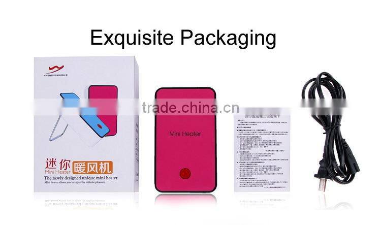Creative gifts mini air blower with heater