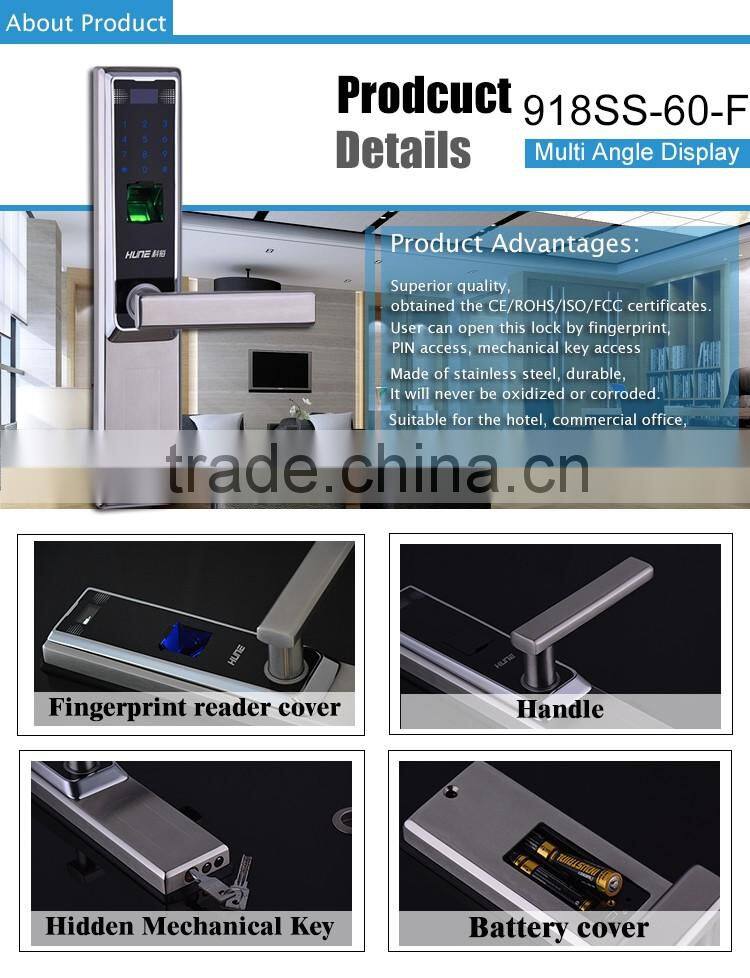 waterproof biometric fingerprint password door lock for office