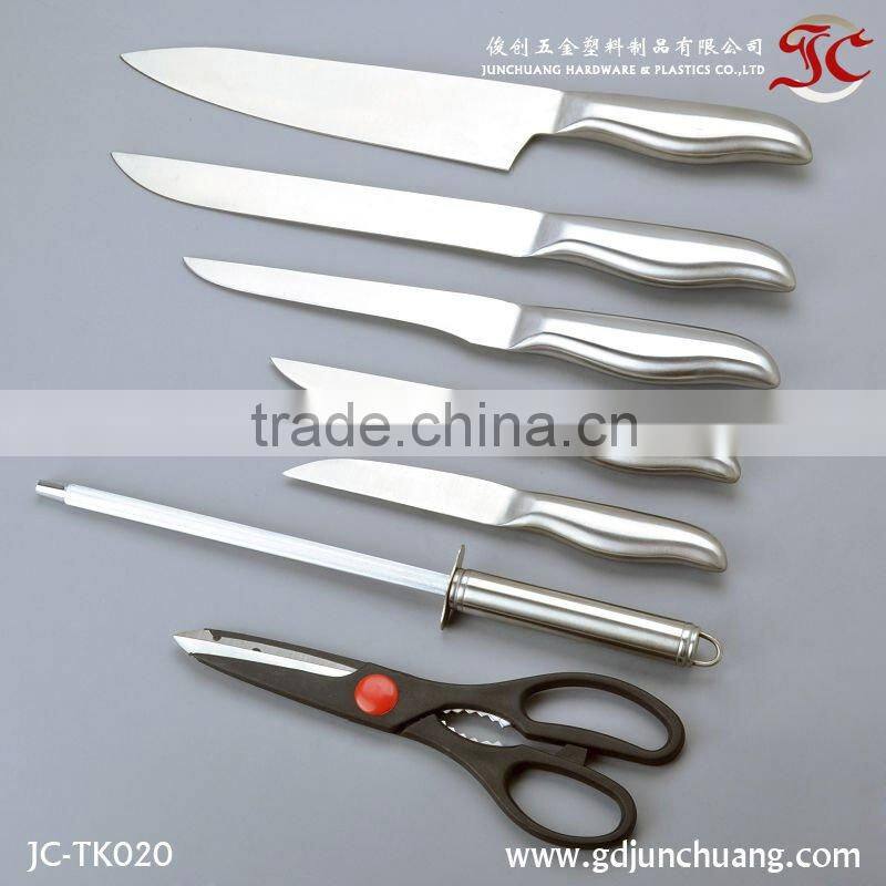 SUS430 funny kitchen knife set with filling handle