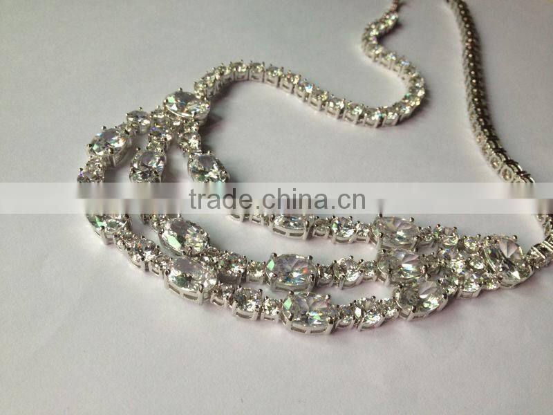 AAA CZ stone luxurious wedding sets Bridal jewelry sets