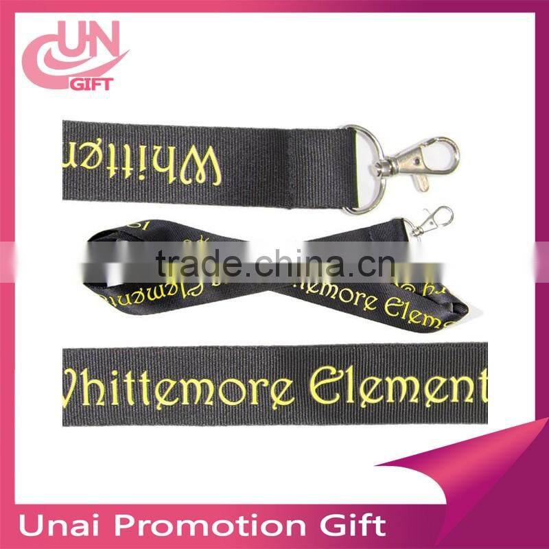 Custom 2cm heat transfer work permit card sleeve badge lanyard sling badge lanyard exhibition printing LOGO